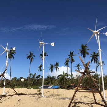 Philippines 9KW+12KW Wind Solar Hybrid Systems