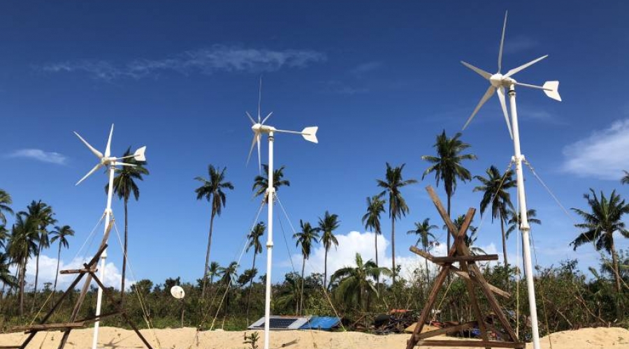 Philippines 9KW+12KW Wind Solar Hybrid Systems